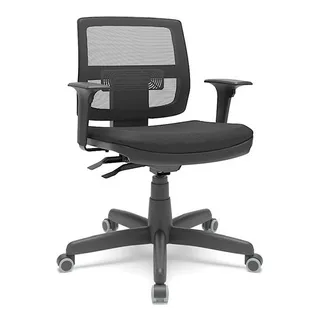 Cadeira Executiva Brizza Tela Back Vinil Preta Plaxmetal Cor Preto Material Do Estofamento Couro Sintético Cadeira Executiva Brizza Tela Back Vinil Preta Plaxmetal Cor Preto Material Do Estofamento Couro Sintético