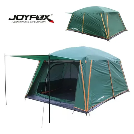 Barraca Camping Acampamento 5-8 Pessoas Grande Impermeavel 4000mm Joyfox Barraca Familiar 380*260*195cm