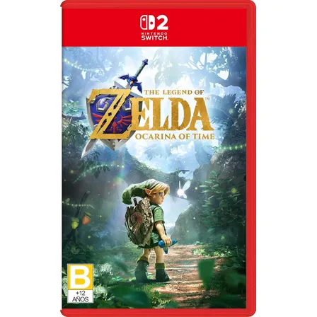The Legend Of Zelda: Ocarina Of Time Nintendo Switch 2 Versión Estándar (portada No Metalizada)