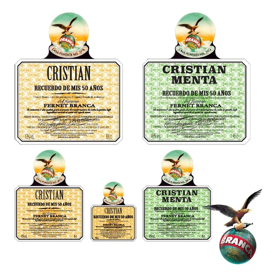 Fernet Branca Mini Kit Imprimible Personalizado Etiquetas
