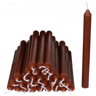 1 Paquete De Velas Color Café, 20 Piezas De 20 Cm. 1 Paquete De Velas Color Café, 20 Piezas De 20 Cm.