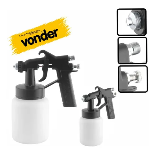 Pistola P/ Pintura C/caneca Plstica 750 Ml - Pdv 90 Vonder