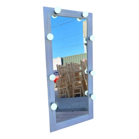 Espejo Hollywood Grande Incluye Las Lamparas Led Sheli 1809