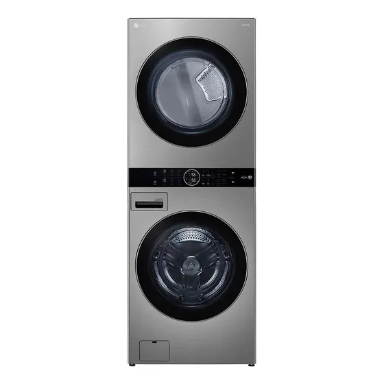 Torre De Lavado LG Washtower 25kg Lavado 22kg Secado Plata