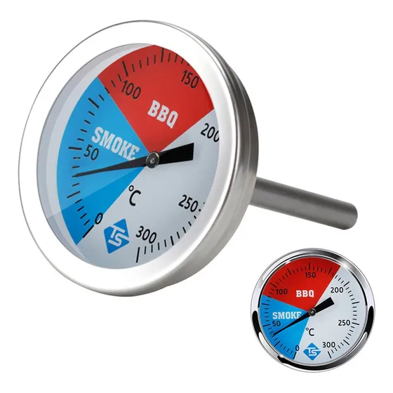 Medidor De Temperatura 0-300 Graus Celsius Calige Inoxidável