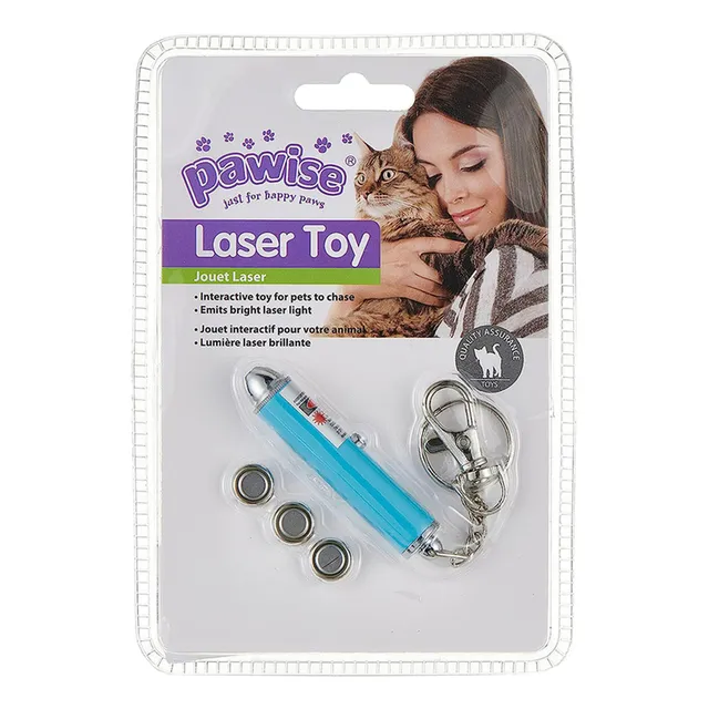 Juguete Pawise Láser Para Gatos Color Celeste