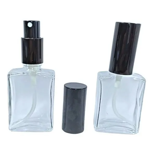 Frasco De Perfume 30ml Con Spray Negro (10 Unidades)