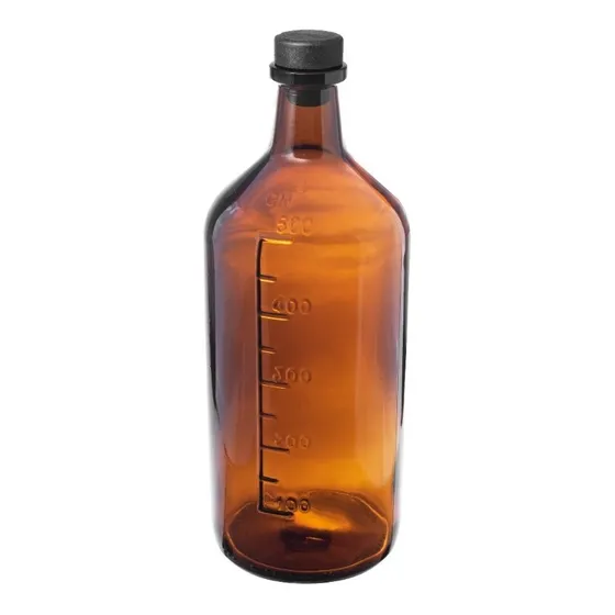 Botella Vidrio Agropecuario Gin Licor Ámbar 500cc Corcho X12