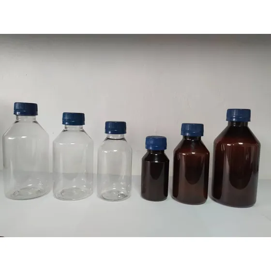 Envase Jarabe Pet Ambar/cristal 60cc, 120cc, 180cc, 240cc