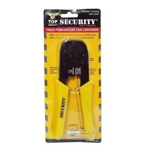 Pinza Ponchadora Con Cortador . Rj45 Y  Rj11