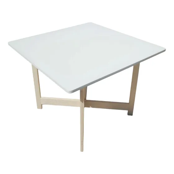 Mesa Niños Plegable 4 Puestos Tamaño Kinder Blanco