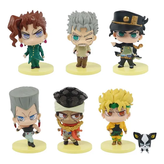 7 Peças De Bonecos De Ação Jojo's Bizarre Adventure Kujo Jot
