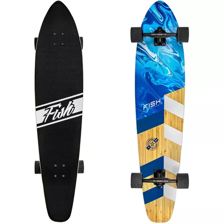 Longboard Skateboard De 111 Cm, 7 Capas De Bambú Artes...