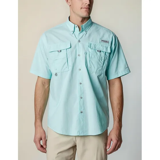 Camisa Columbia Bahama 2 Manga Corta Talla M Corre Como L