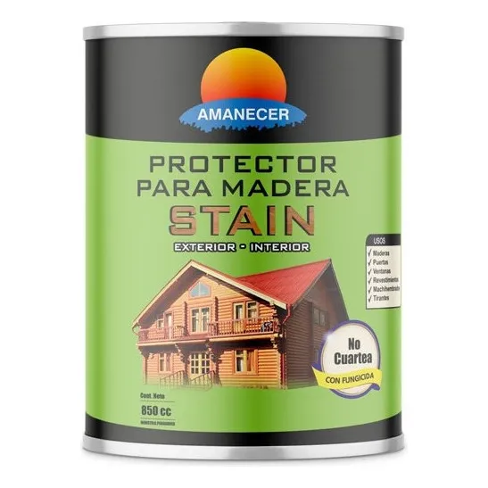 Protector Para Madera Stain 0,85 L | Amanecer Color Nogal