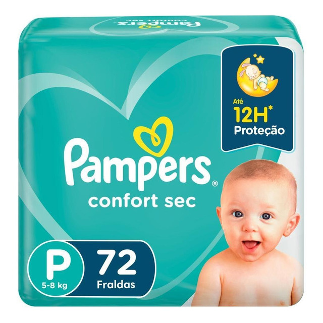 Fralda Descartável Infantil Pampers Confort Sec P Pacote 72 Unidades Leve Mais Pague Menos Fralda Descartável Infantil Pampers Confort Sec P Pacote 72 Unidades Leve Mais Pague Menos