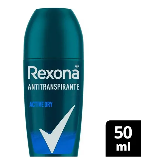 Atacado C/5 Desodorante Rexona Rollon Active Dry Men 50ml