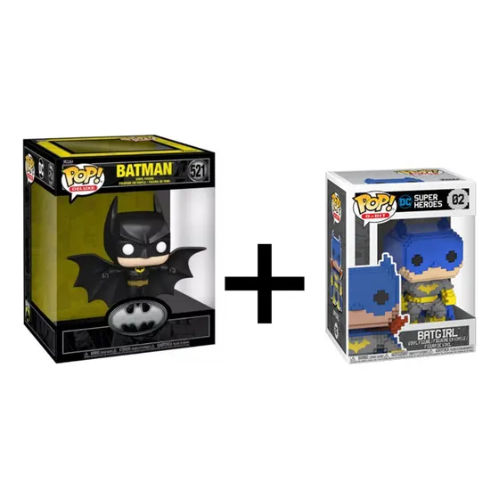 Kit Funko Batman 521 E Batgirl 8 Bit Original