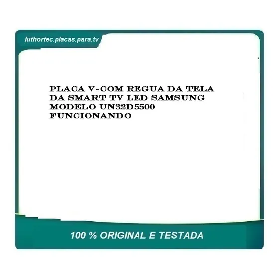 V-com Regua Da Tela Smart Tv Led Samsung Mod Un32d5500 Ok