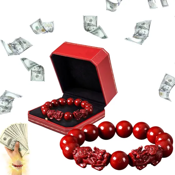 Pulsera Cinabrio Para Mujer Feng Shui Riqueza Proteccion 1
