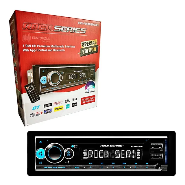 Auto Estéreo Rock Series Rks-premiercdx1 Usb Bt Aux Cd Fm
