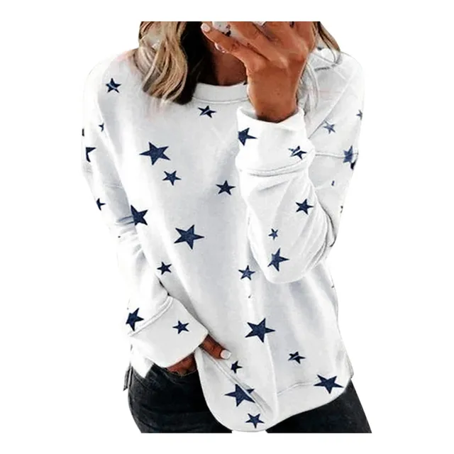 Sudadera Cuello Redondo Para Mujer Talla Manga Larga Comoda