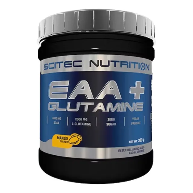 Eaa Vegano + Glutamina Scitec Nutrition Sin Azucar Añadida Sabor Limonada Rosa