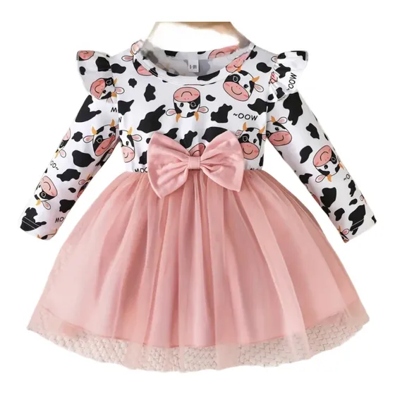 Vestido Para Bebé Vaquita Muuu