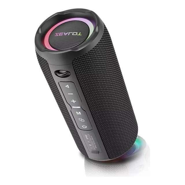 Bocina Bluetooth Portátil Altavoz Impermeable Luces Rgb 30 W