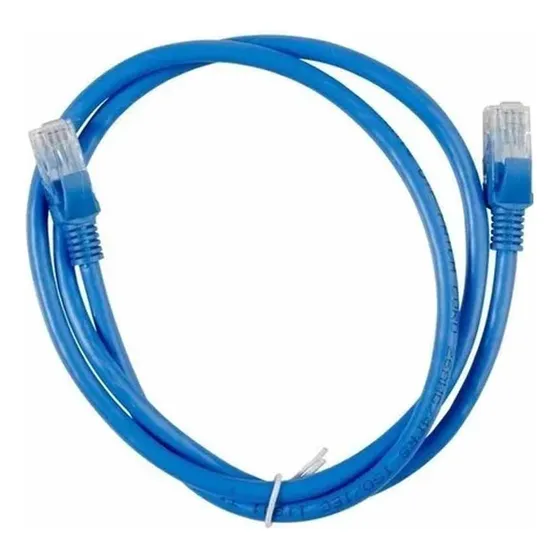 Patch Cord Cat5e 3mts Qnet Rojo-azul-gris