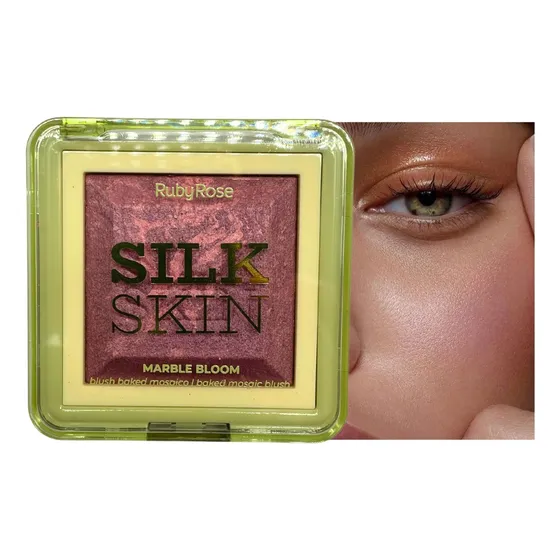 Blush Baked Marble Bloom Silk Skin - Ruby Rose Tom Da Maquiagem Midnight Mauve