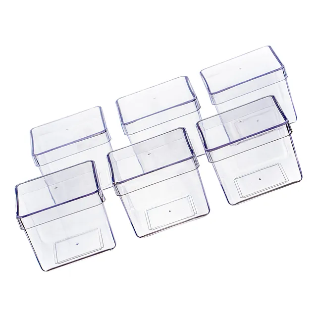 50 Caixinhas Acrilica 5x5 Transparente 