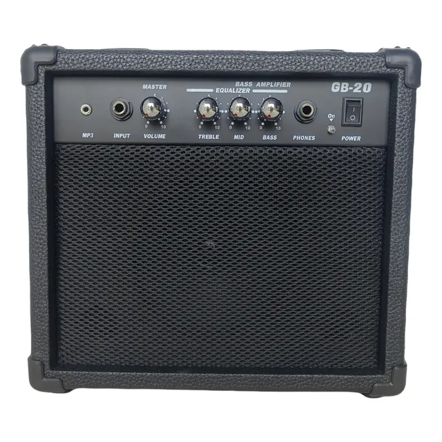 Amplificador Negro 20w Potencia Para Bajos