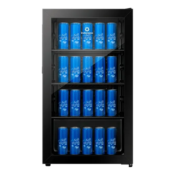 Mini Cooler Vfv-120 94 Lt Negra Indurama