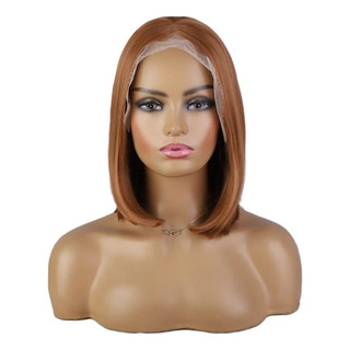 Peluca Lace Front Cobrizo Corta Importado Taurina Peluca Lace Front Cobrizo Corta Importado Taurina