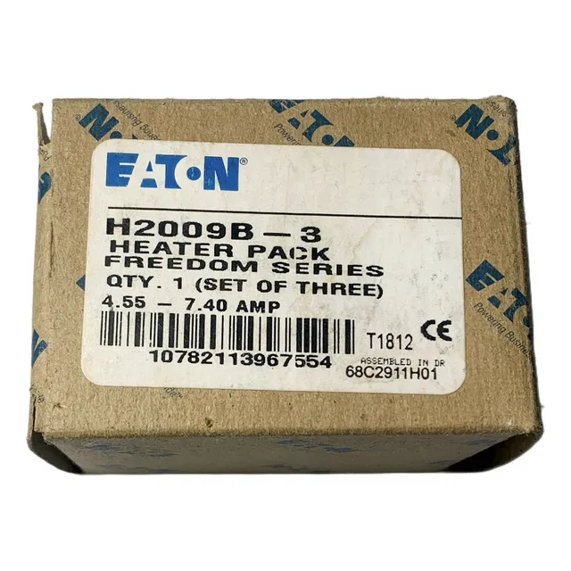 Elemento Calefactor De Sobrecarga Eaton H2009b-3 Caja C/3 Pc
