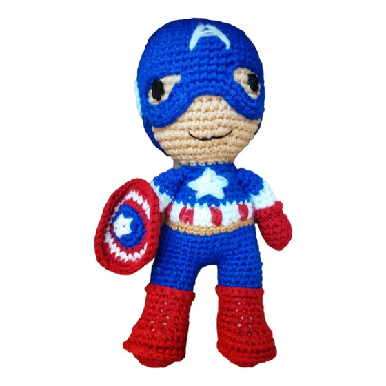 Amigurumi Capitán América 