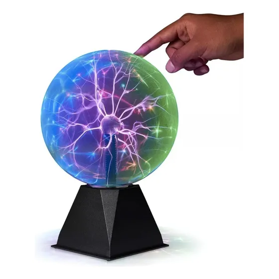 Lámpara Bola Cristal D Plasma  20cm