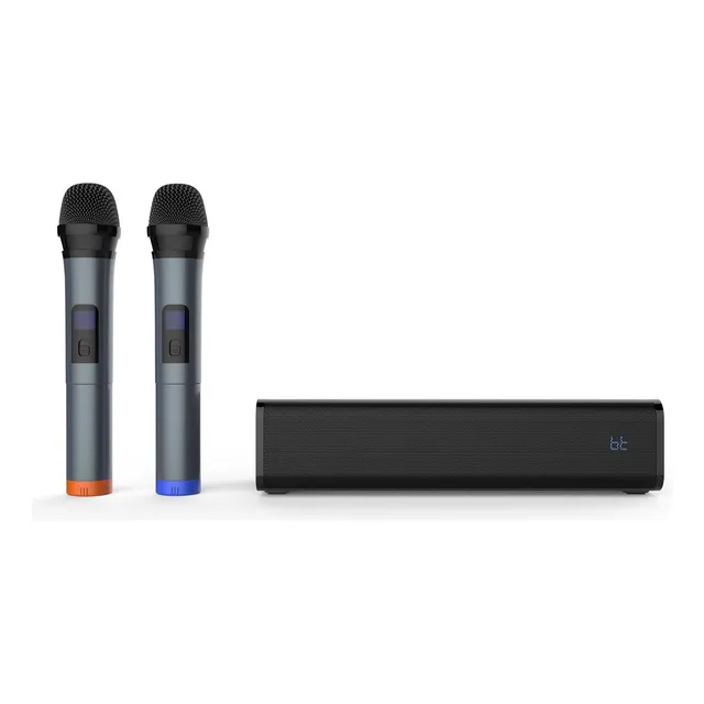 Bocina Portátil Pure Acoustics Con Karaoke Y 2 Micrófonos Bt