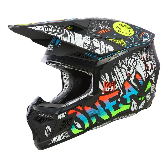 Casco Niño Oneal 2srs Rancid Moto Motocross Enduro Multicolo