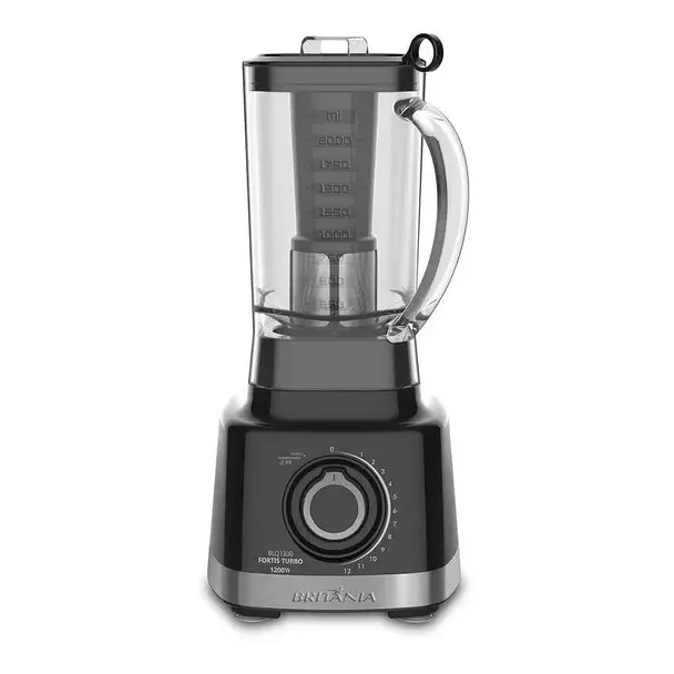 Liquidificador Blq1300p Fortis Turbo 1400w Preto 3l BritĂąnia Liquidificador Blq1300p Fortis Turbo 1400w Preto 3l BritĂąnia