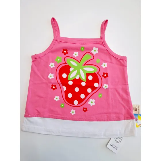 Musculosa Algodón Frutilla Niñas