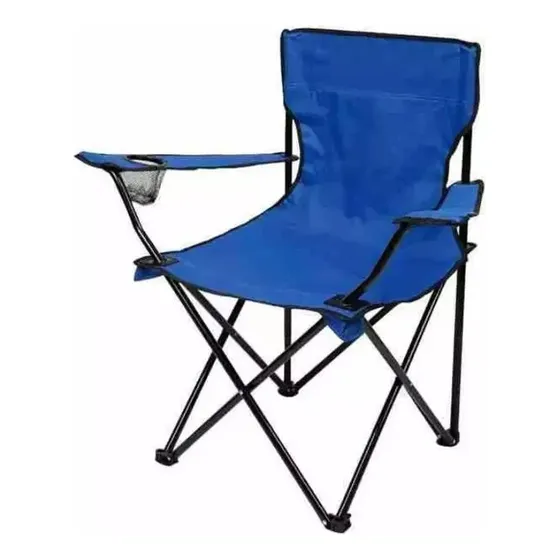 Silla Portátil Plegable De Lona+tubo De Acero Varios Colores