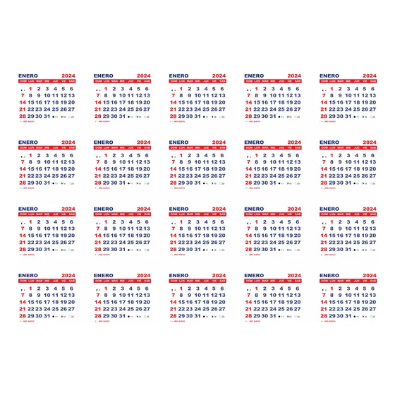 Almanaques Calendarios Mignon Pdf Para Imprimir