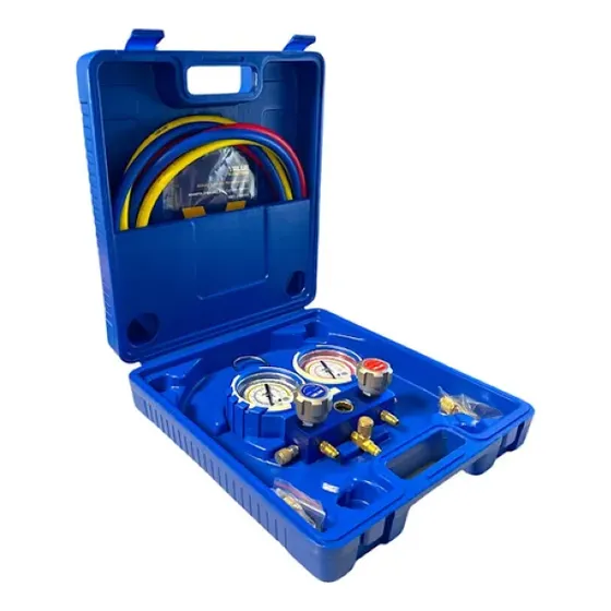 Manifold R410/407/22/134 Value Mangueras 150cm C/adaptadores