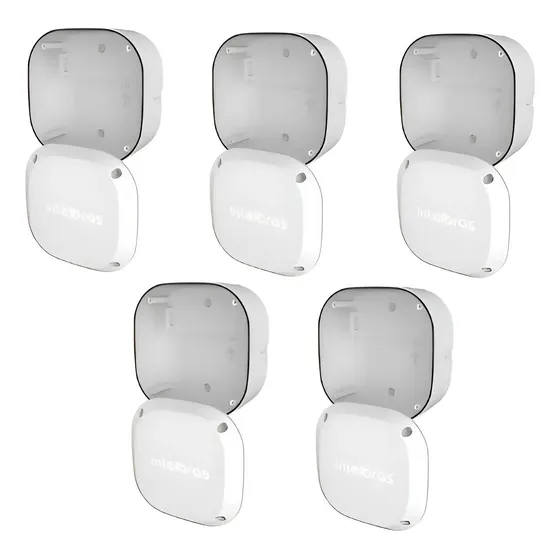 Kit 5 Caixas De Passagem Externa Cftv Vbox 1100e Intelbras