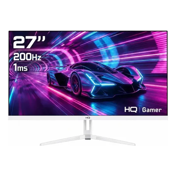 Monitor Gamer Hq 27 Branco Curvo, Full Hd Hdmi Hqw27c200