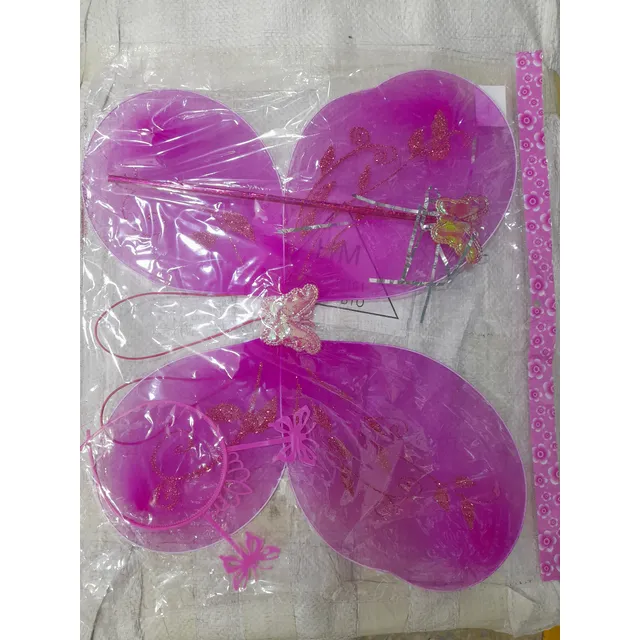 Set Alas De Mariposa Cintillo Decorativo Y Barita