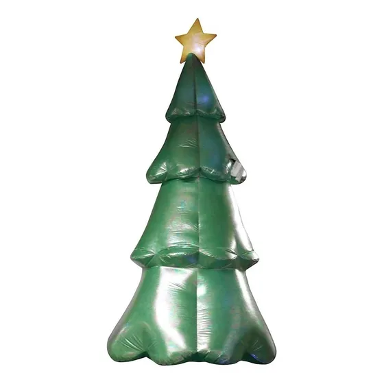 Inflable Navideño Arbol Pino Navidad Luz Led 2.29 Mtrs 