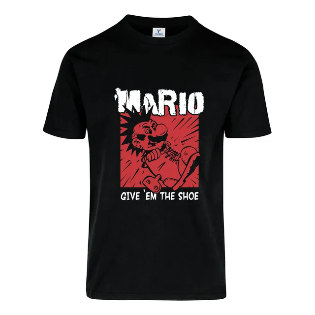 Remera: Mario Give `em The Shoe  Memoestampados